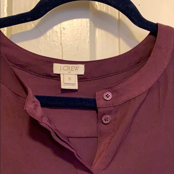J Crew 1/2 button up blouse - Picture 3 of 3